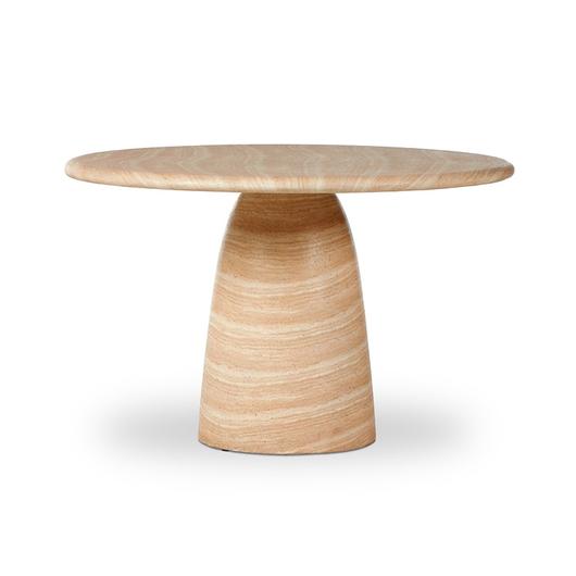 Janice Dining Table - Sand Striae by Four Hands