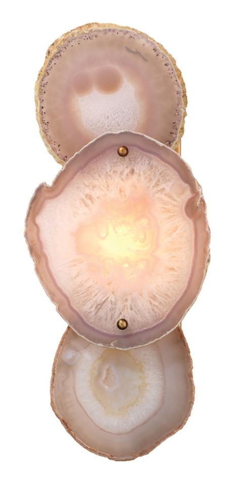 Trinity 1-Light Agate Wall Sconce by Jamie Young