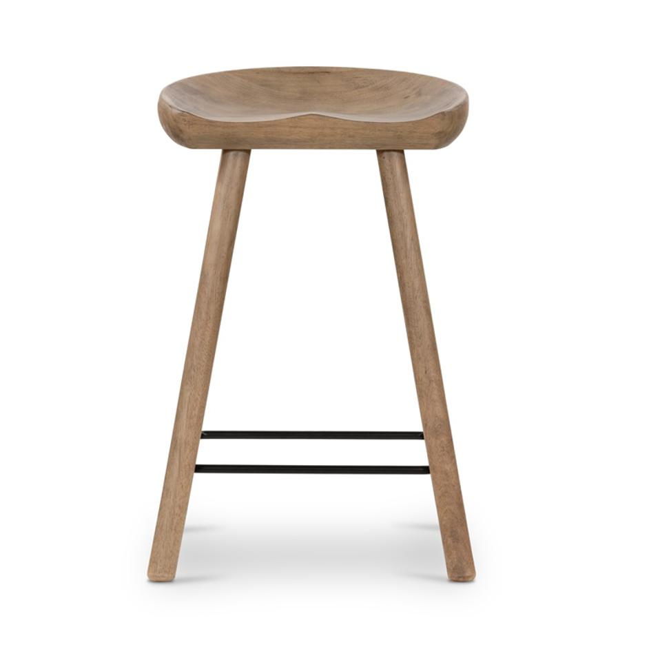 Barrett Stool In Natural Matte In Counter by FOUR HANDS