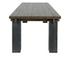 Duncan Reclaimed Pine 90" Dining Table Suede Brown/Carbon Black by Classic Home
