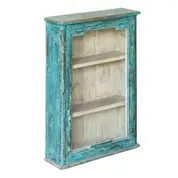 Antique Medicine Cabinet Distressed Painted and Sealed Finish by Dovetail