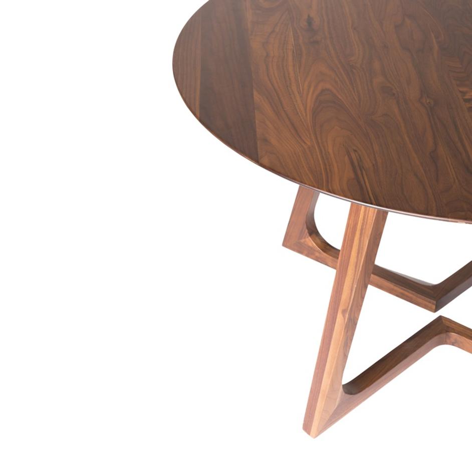 GODENZA DINING TABLE ROUND WALNUT by Moes Home