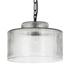 Malone Pendant In Clear Reeded Glass-Jet Black-Black Cord by Four Hands