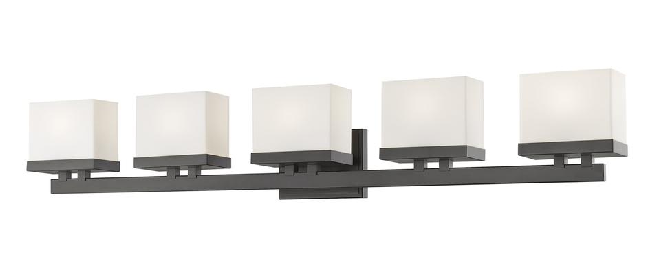 Rivulet 5 Light Vanity in Bronze Finish by Z-Lite