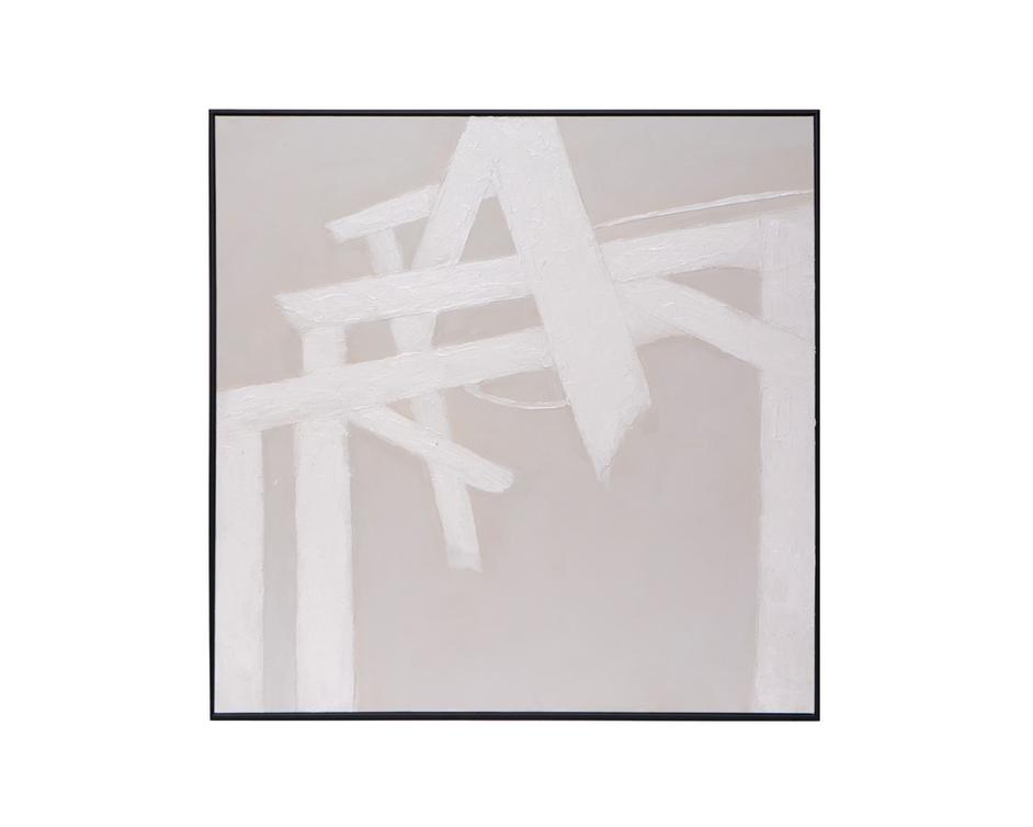 Breaking Barriers - 60" X 60" - Black Floater Frame by Sunpan