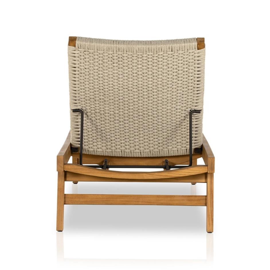 Delano Outdoor Chaise - Ivory Rope by Four Hands