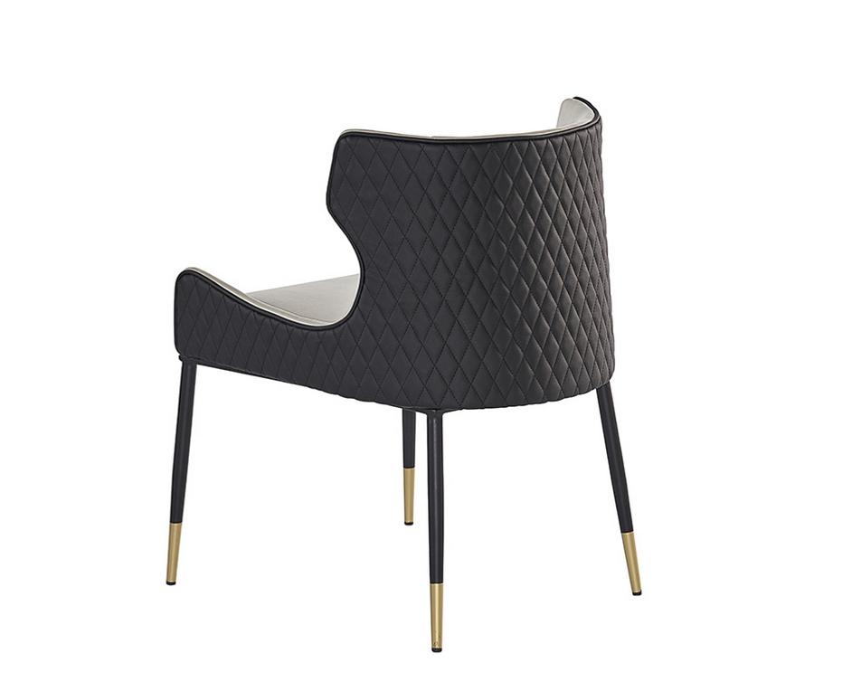 Gianni Dining Chair - Dillon Stratus / Dillon Black by Sunpan