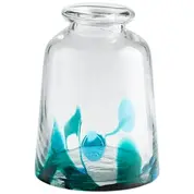 Medium Tahoe Vase in Blue/Clear by Cyan Design