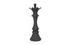 Queen Chess Sculpture, Cast Stone Black, Smallall by Phillips Collection