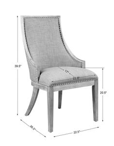 Aidrian Charcoal Gray Accent Chair by Uttermost