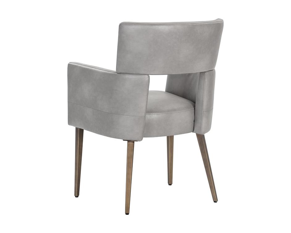 Amerie Dining Armchair - Bravo Metal by Sunpan