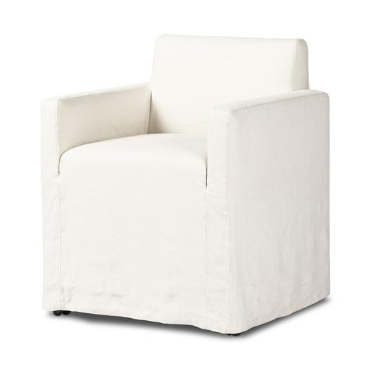 Ostend Outdoor Slipcover Dining Chair - Bombay Flax by Four Hands