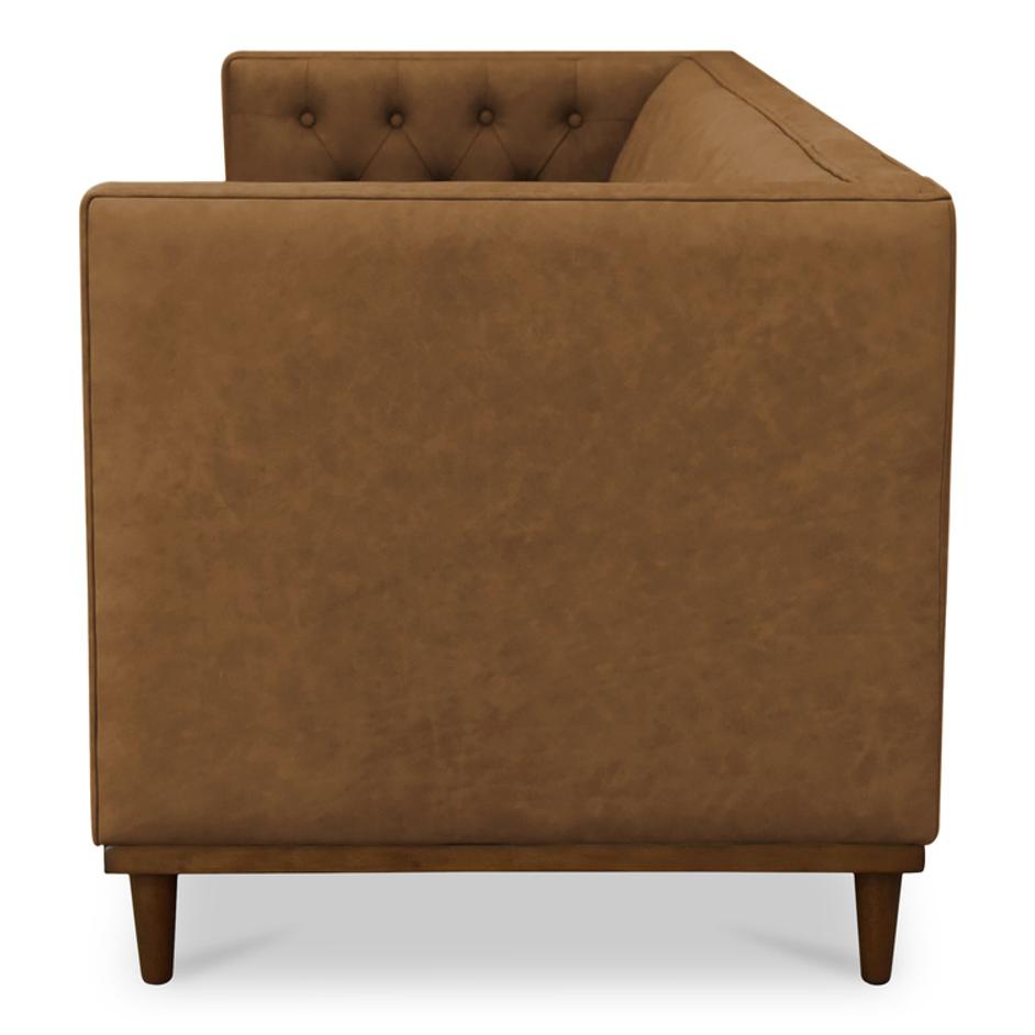 Fielder Sofa Tan Leather by Moes Home