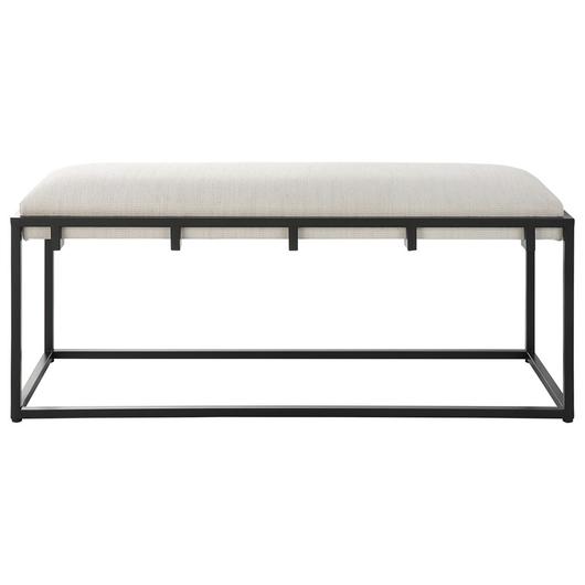 Paradox Iron & Fabric Bench by Uttermost