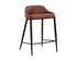 ASTRA COUNTER STOOL - BLACK - CINNAMON BROWN by Sunpan