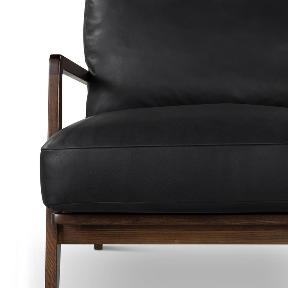 Carmelo Leather Accent Chair by Urbia Imports