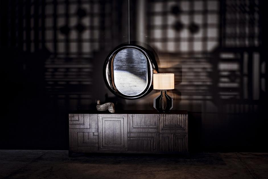 Holden Ebony Walnut Sideboard in Walnut and Veneer by Noir Furniture