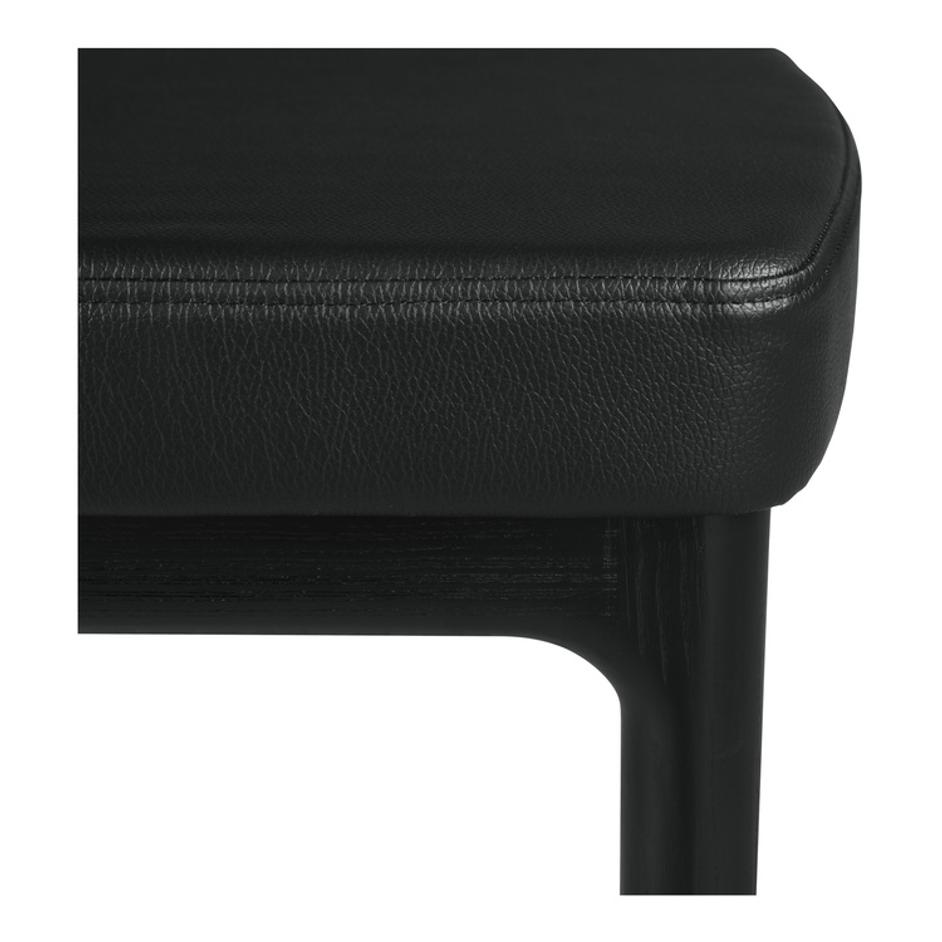 Kerr Dining Chair Vegan Leather Black-Set Of Two by Moes Home