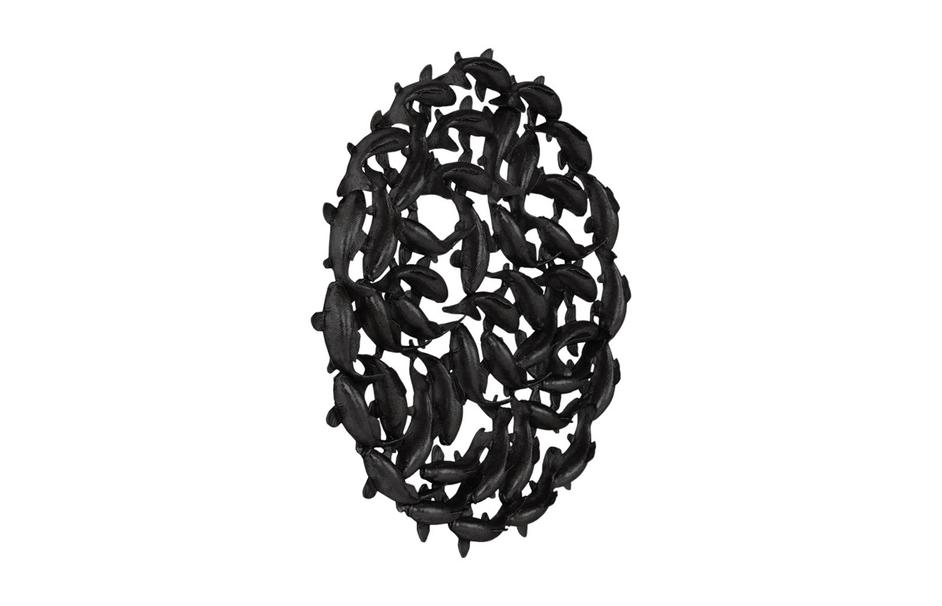 Koi Wall Art, Matte Black by Phillips Collection