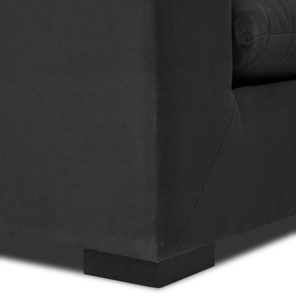 Grant 5 Piece Sectional With Arms In Crypton Henry Charcoal And Espresso by Four Hands