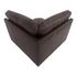 Thurlow Corner Chair Espresso Brown Leather by Moes Home