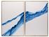 Fluidity (set Of 2) - 40" X 60" - Gold Floater Frame by Sunpan