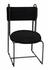 Daisy Metal Chair in Black Cotton by Noir Furniture