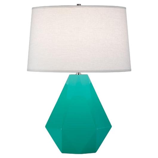 Egg Blue Delta Table Lamp by ROBERT ABBEY