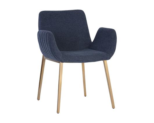 Lucano Dining Armchair - Belfast Navy by Sunpan