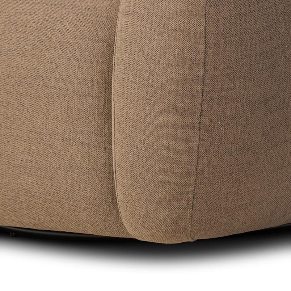 Channing Swivel Chair - Crypton Nomad Mushroom by Four Hands