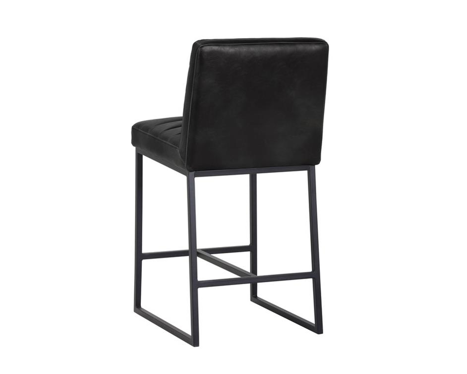 Spyros Counter Stool - Coal Black by Sunpan