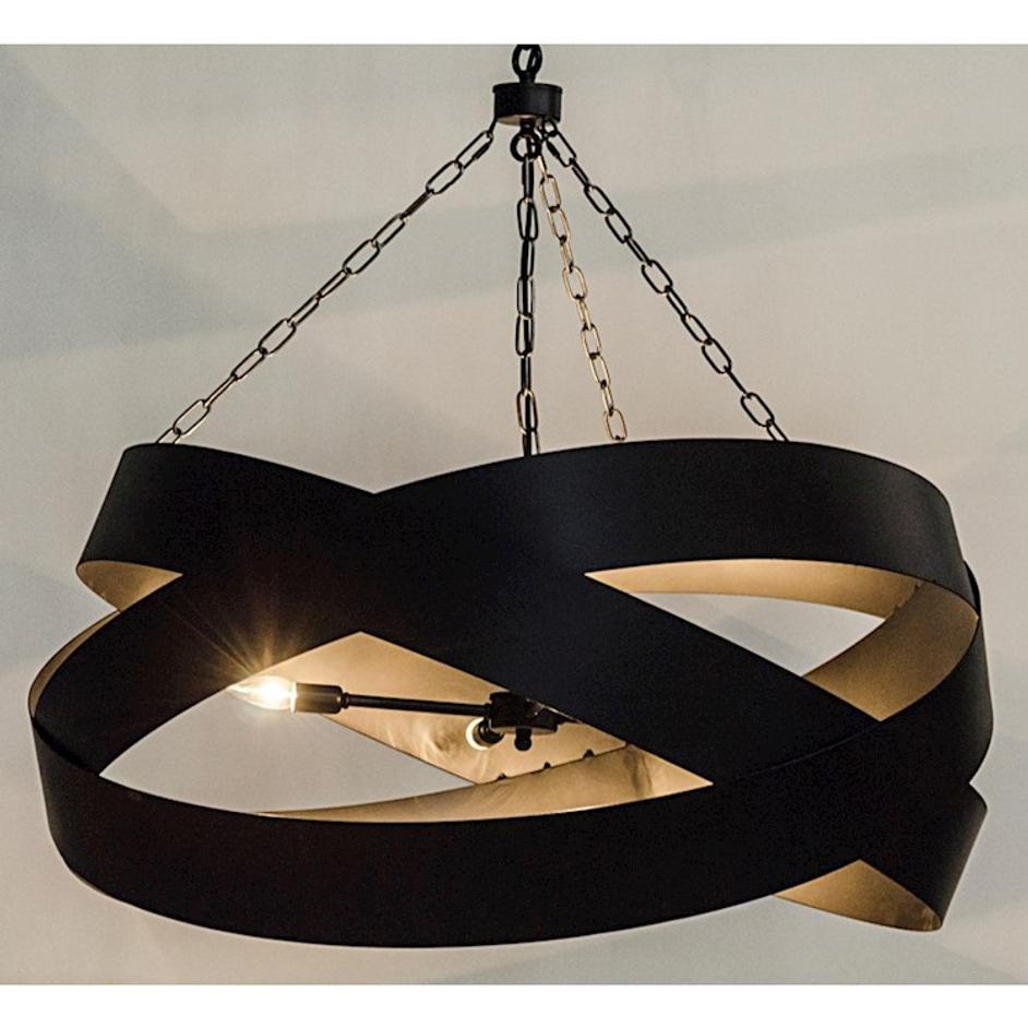 Orion Pendent, Black Steel by Noir Furniture
