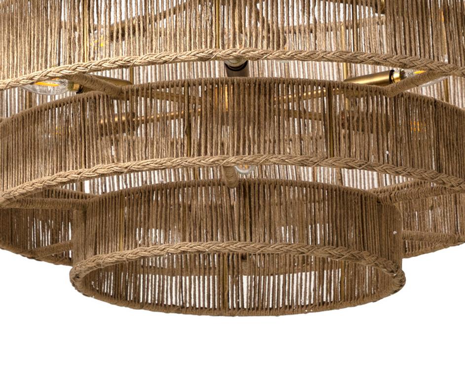 LUMINA CHANDELIER - NATURAL JUTE by Sunpan