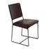 New York Iron and Chocolate Leather Dining Chair by Home Trends & Design