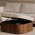 Sonny Ottoman Walnut by Moes Home