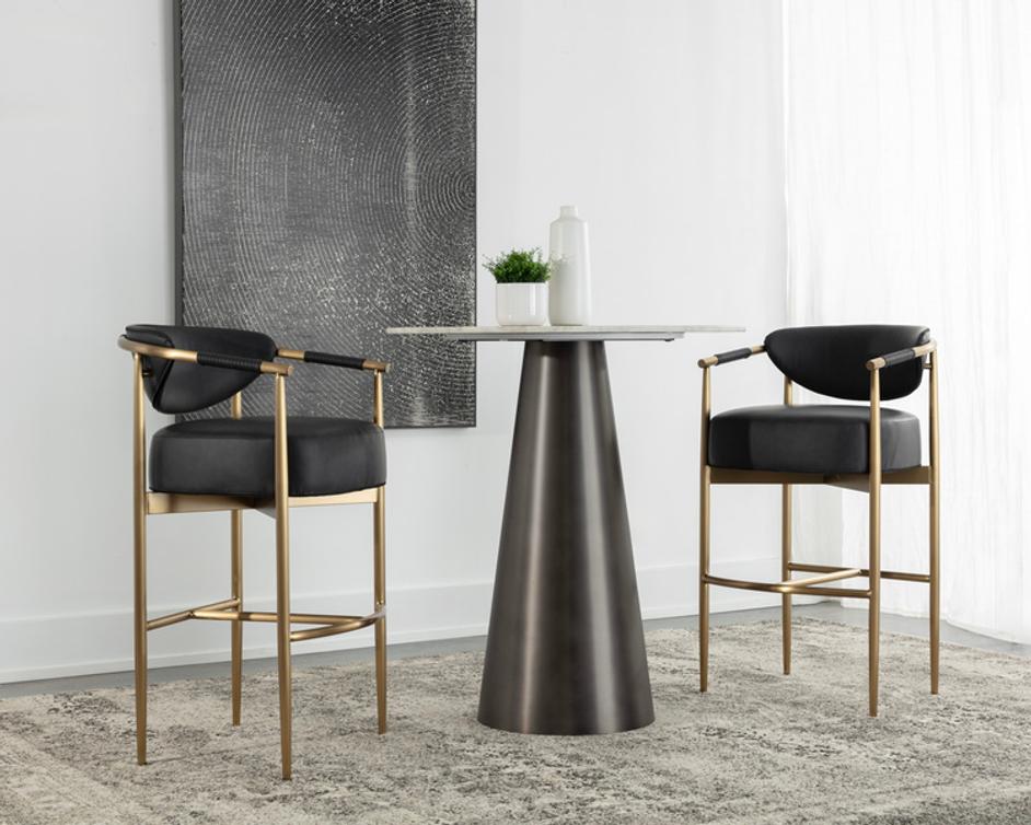 HELOISE BARSTOOL - BRAVO BLACK by Sunpan