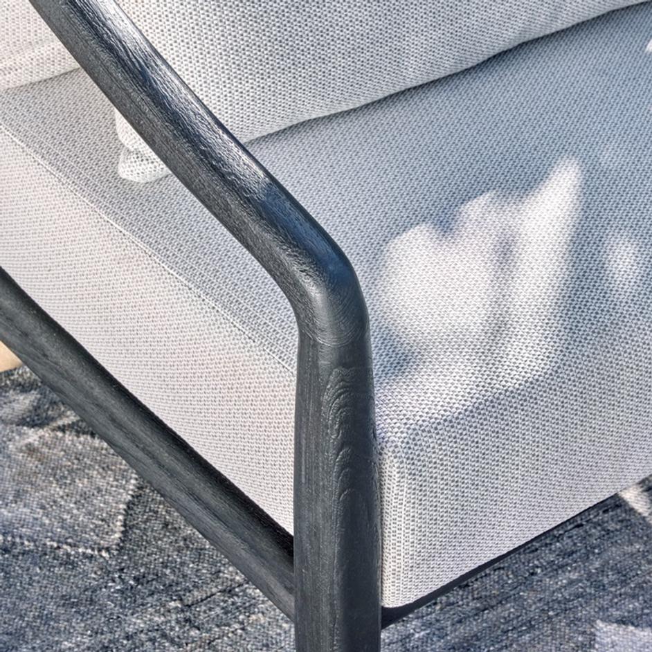 Aria Outdoor Accent Chair Black by Classic Home