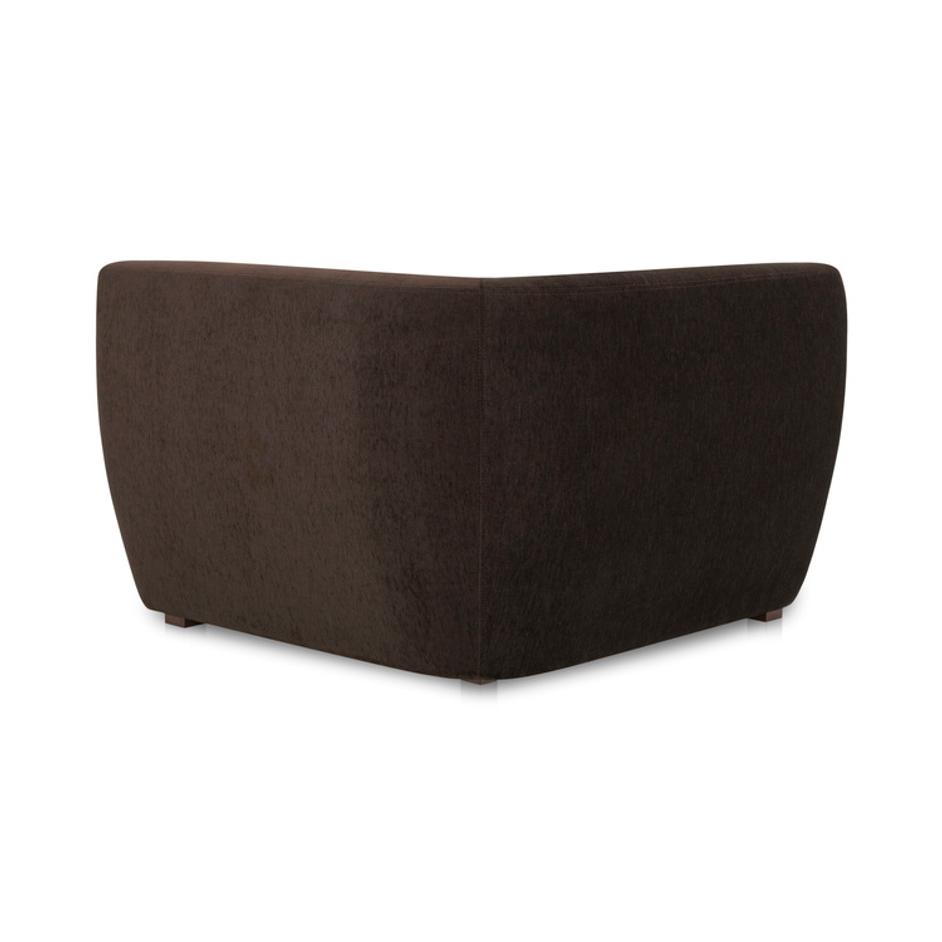 Amelia Corner Chair Espresso by Moes Home