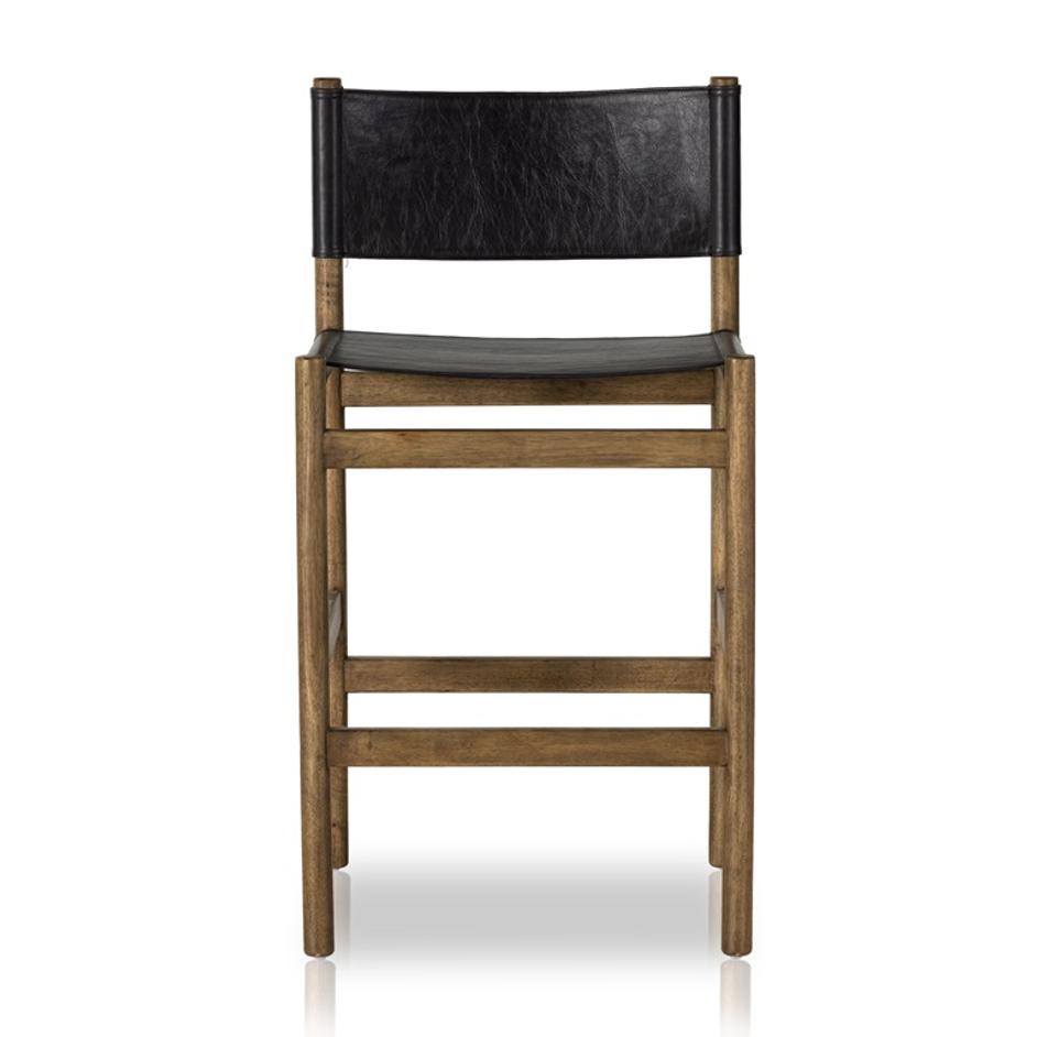 Kena Stool In Sonoma Black In Counter by FOUR HANDS