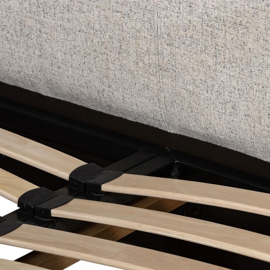 Aidan Bed In Plushtone Linen In King by FOUR HANDS