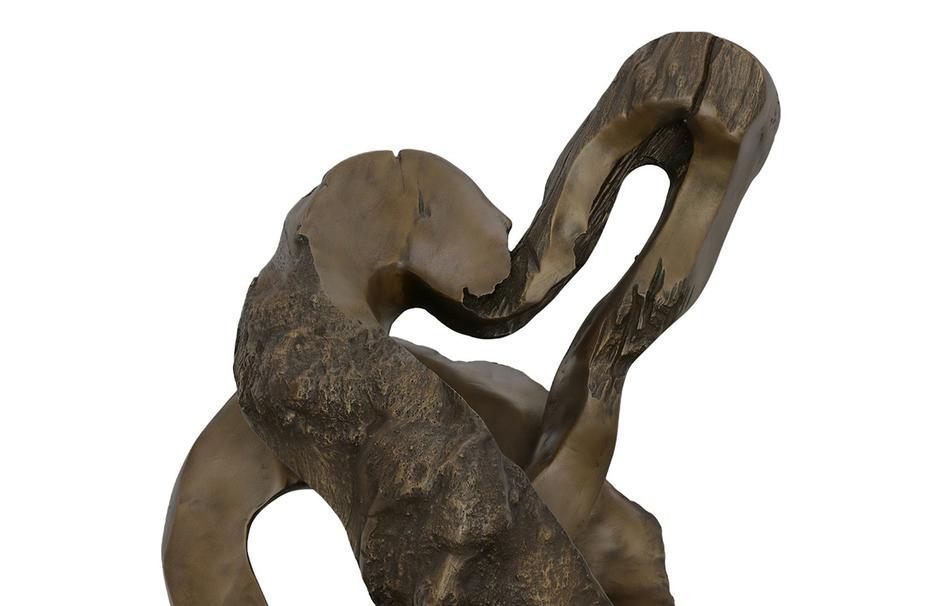 Cast Teak Root Sculpture, Resin, Bronze by Phillips Collection