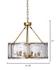 Glenn Large Round Metal 6-Light Chandelier, Antique Brass by Jamie Young