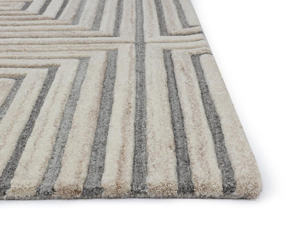 OSLOW HAND-TUFTED RUG - BEIGE / GREY - 10' X 14' by Sunpan