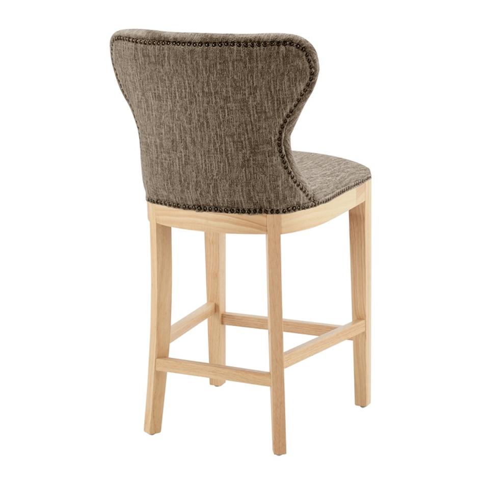 Dorsey Fabric Counter Stool, Pasadena Taupe by New Pacific Direct