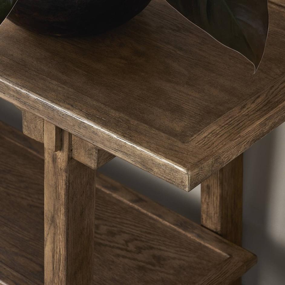 Trinity Console Table - Distressed Light Oak by Four Hands