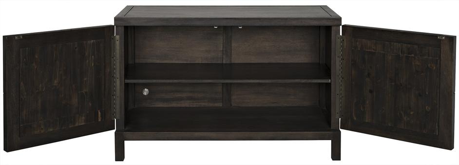 Quadrant Ebony Walnut 2-Door Sideboard by Noir Furniture