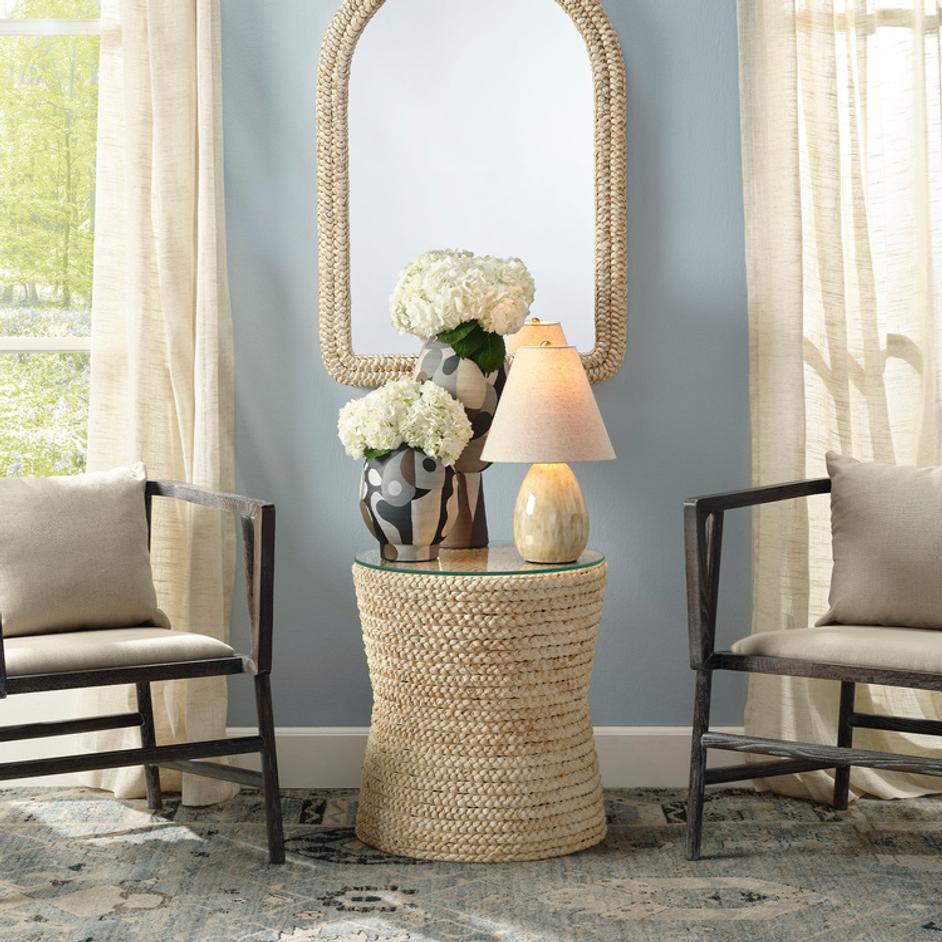 Grain Braided Side Accent Table by Jamie Young