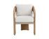 PYLOS DINING ARMCHAIR - NATURAL - LOUIS CREAM by Sunpan