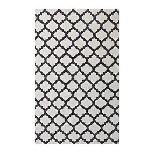 Vaysman Moroccan Trellis 5X8 Area Rug In Ivory And Charcoal by Modway Furniture