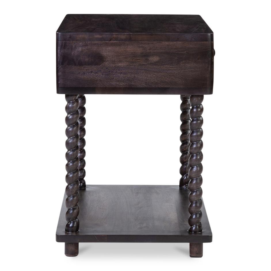 Tabitha Nightstand Dark Brown by Moes Home